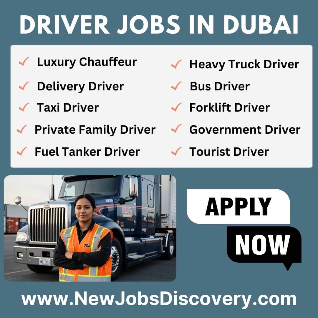 Exciting Driver Jobs in Dubai UAE - Driver Vacancy in Dubai 171 Driver Jobs in Dubai UAE